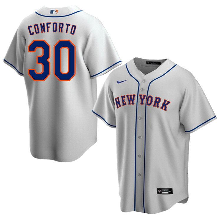 Nike Men #30 Michael Conforto New York Mets Baseball Jerseys Sale-Gray